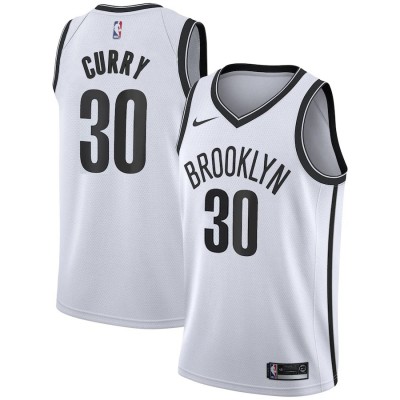 Nike Brooklyn Nets #30 Seth Curry White NBA Swingman Association Edition Jersey Men's